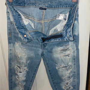 ❤️SALE 2for20❤️ American Eagle Hi Rise Jeans distressed ripped skinny jeggings